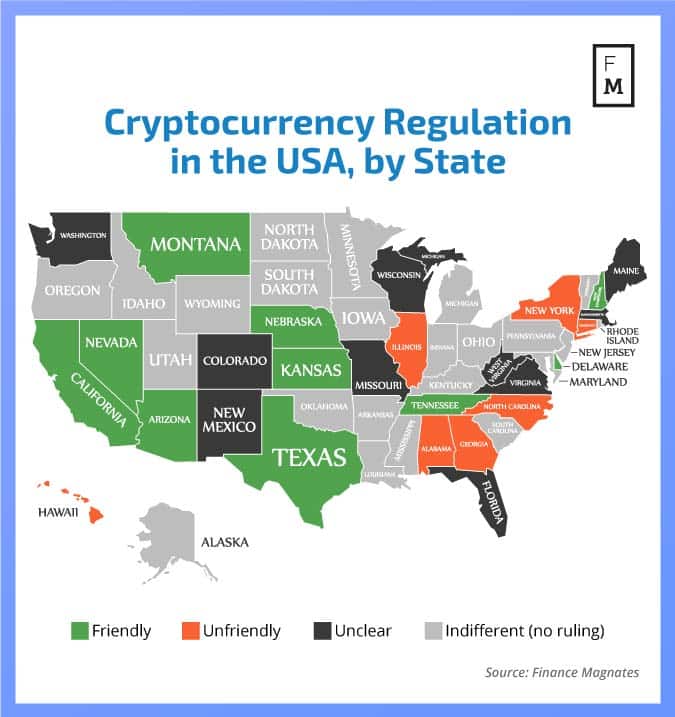 cryptocurrency laws by state
